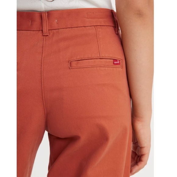 Levi’s Premium Baggy Trousers in Baked Clay Twill - Brown Size 26/31 - Picture 5 of 16
